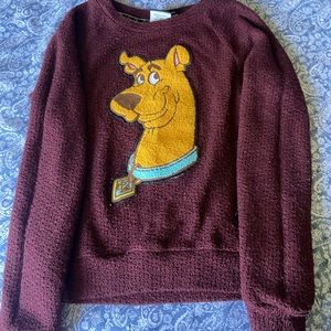 Scooby Doo Burgundy Sweater SMALL
